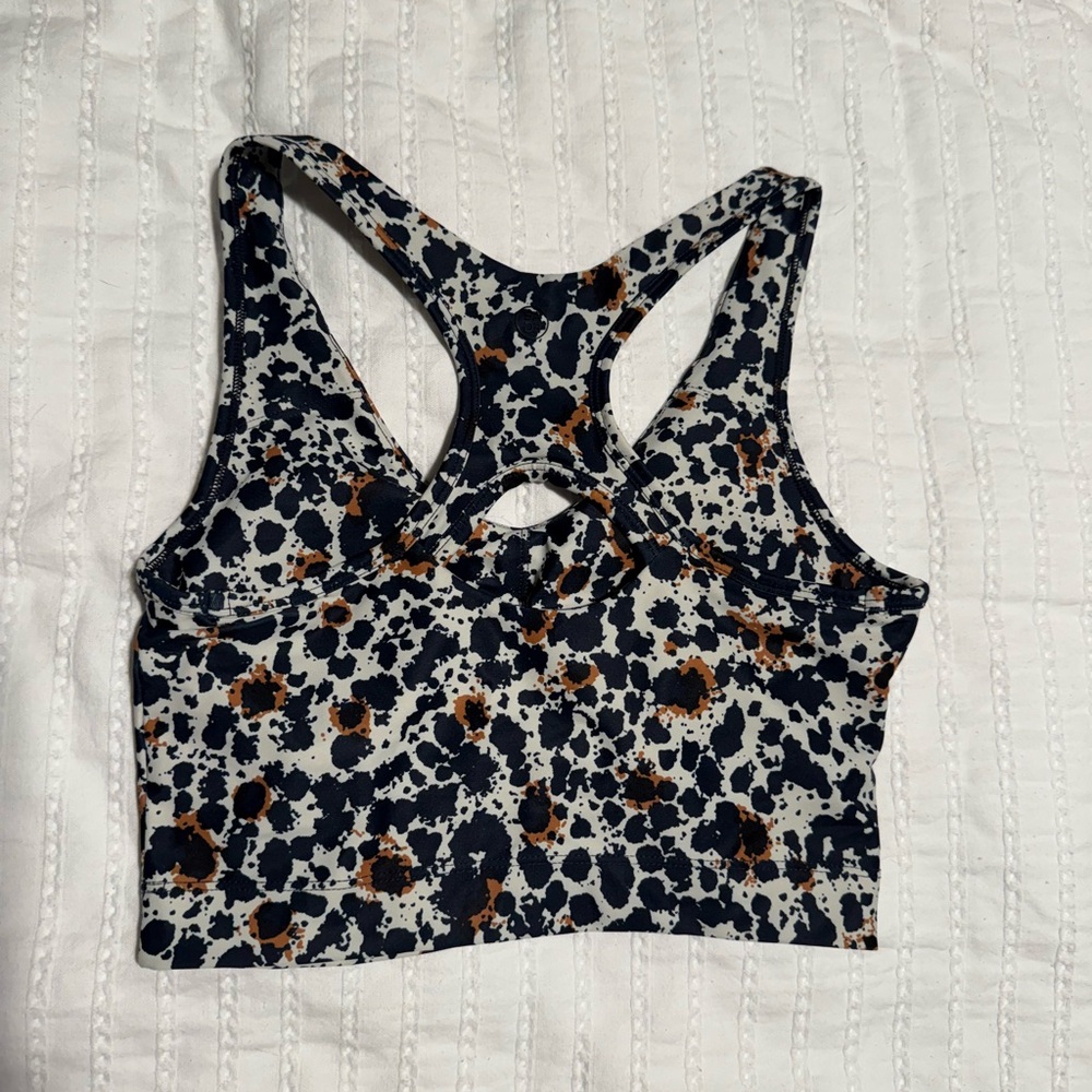Sage Collective Inkspot Animal Print Racerback Athletic Top - Picture 4 of 4